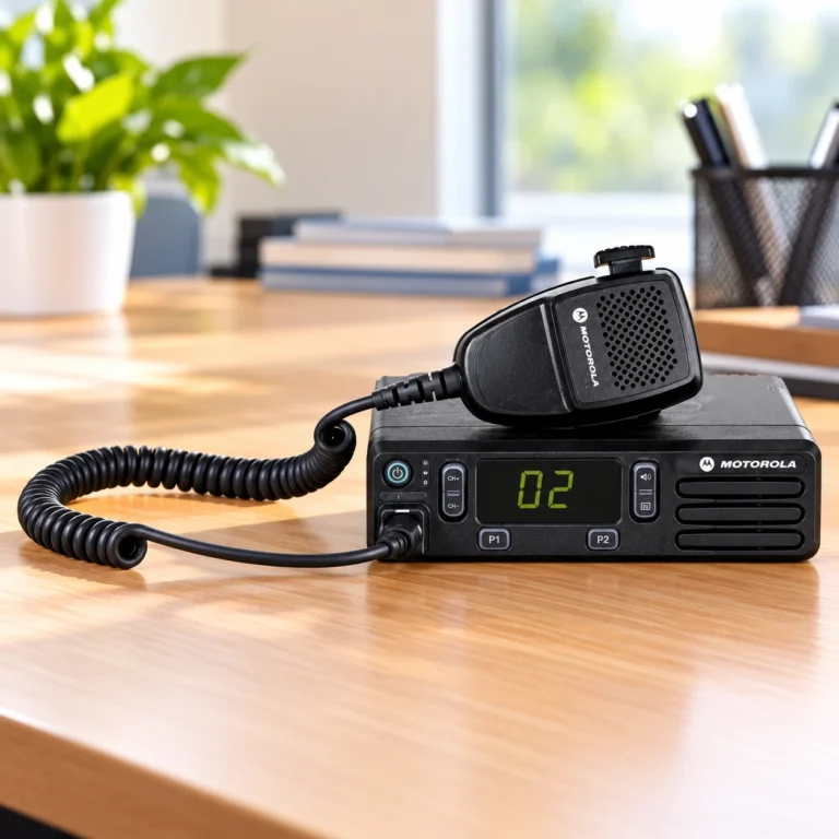 Motorola Radio on Professional Desk